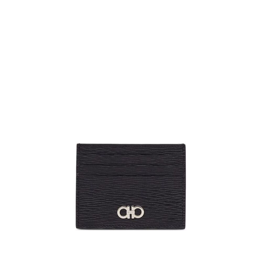 Two-Tone Gancini Card Holder Women